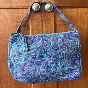Blue and Purple Paisley Crossbody Bag‎ 🪻